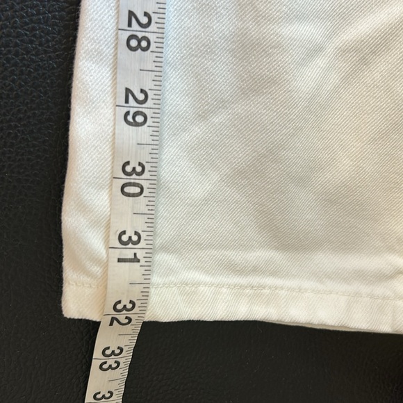 BRUNELLO CUCINELLI Mens Slim Fit Straight Leg Logo Embroidered Jeans White 35x32 - Picture 16 of 16